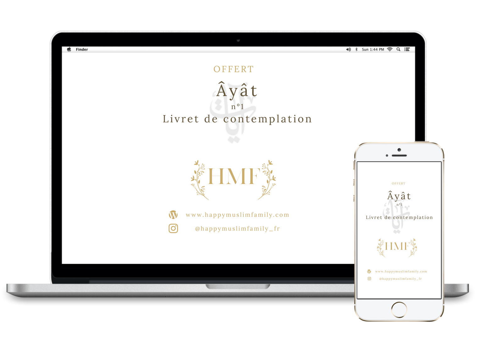 Mockup du carnet offert